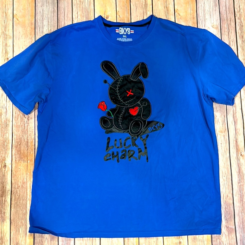 BKYS size 3XL over sized GUC Lucky charm t shirt royal blue